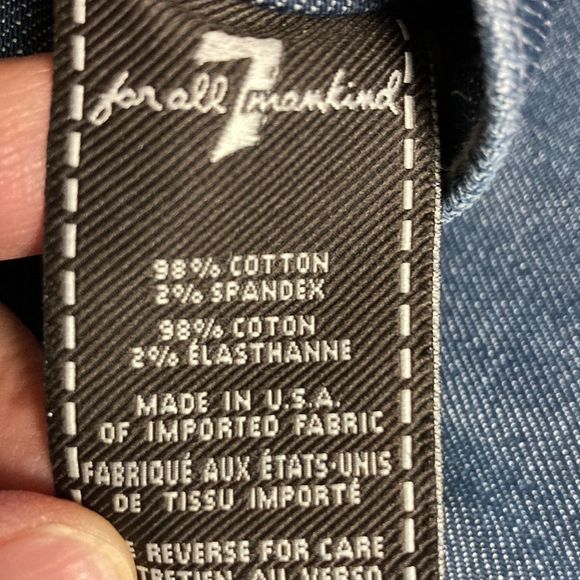 7 for all mankind standard jeans button fly - Picture 3 of 8